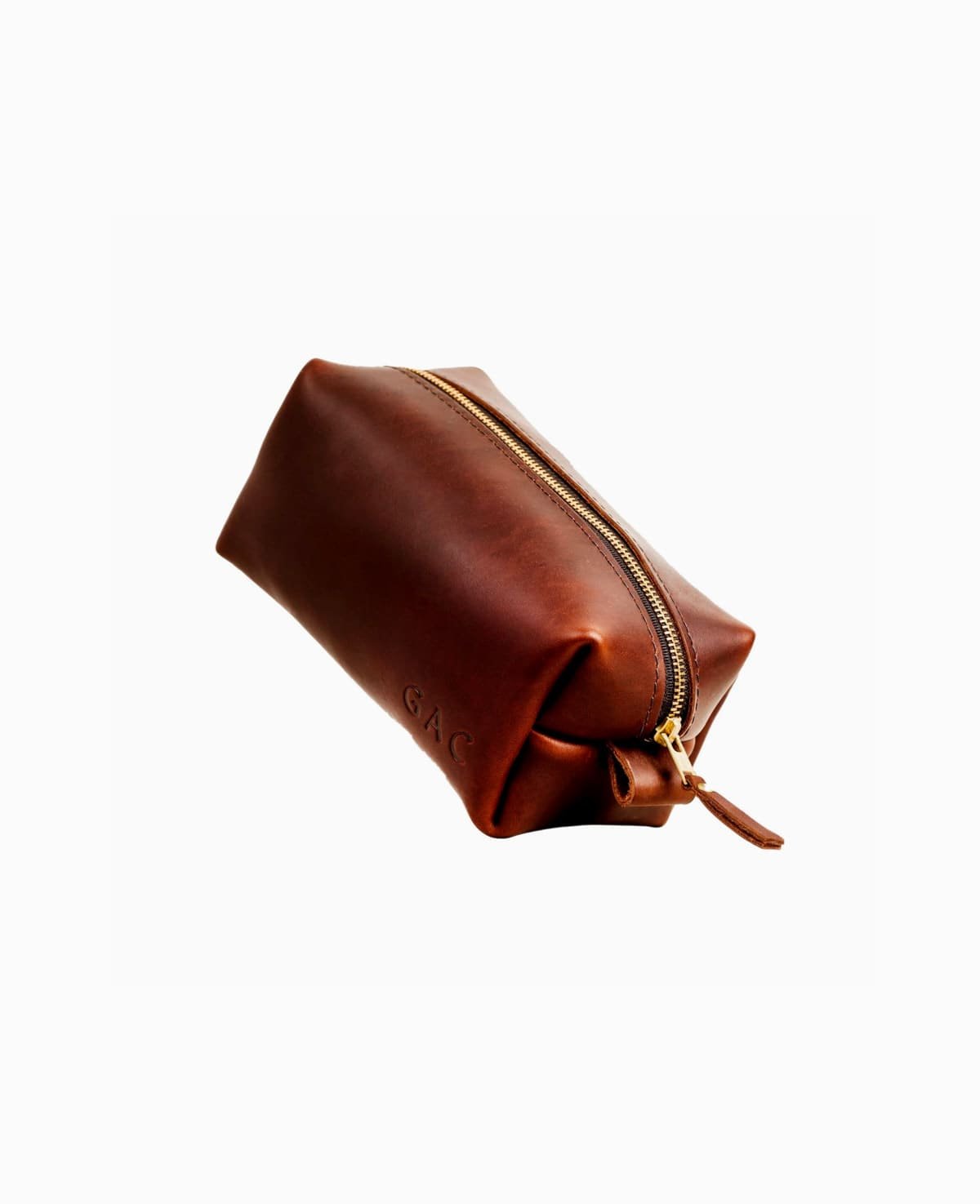 Leather dopp kit bag